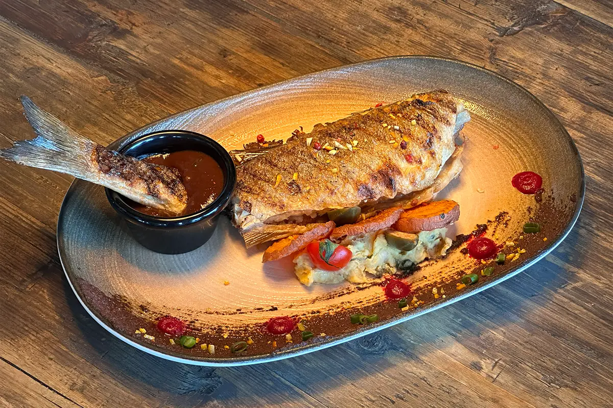 Печен лаврак