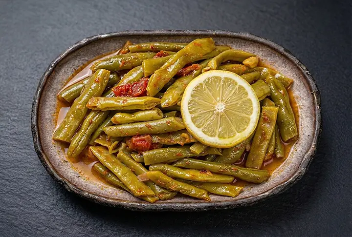 Φρέσκα φασόλια με ελαιόλαδο